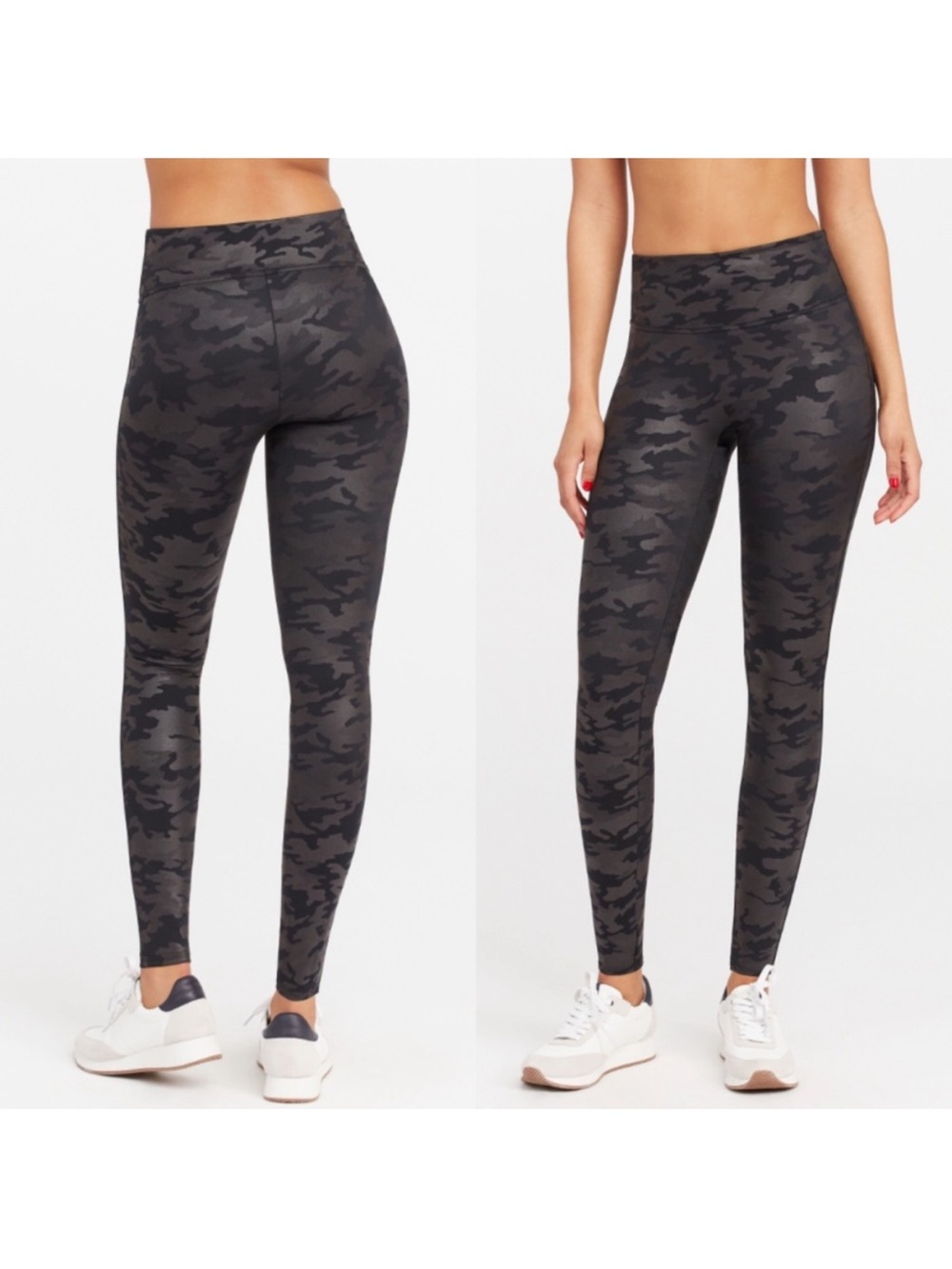 SPANX Black Camo High-Waist Leggings